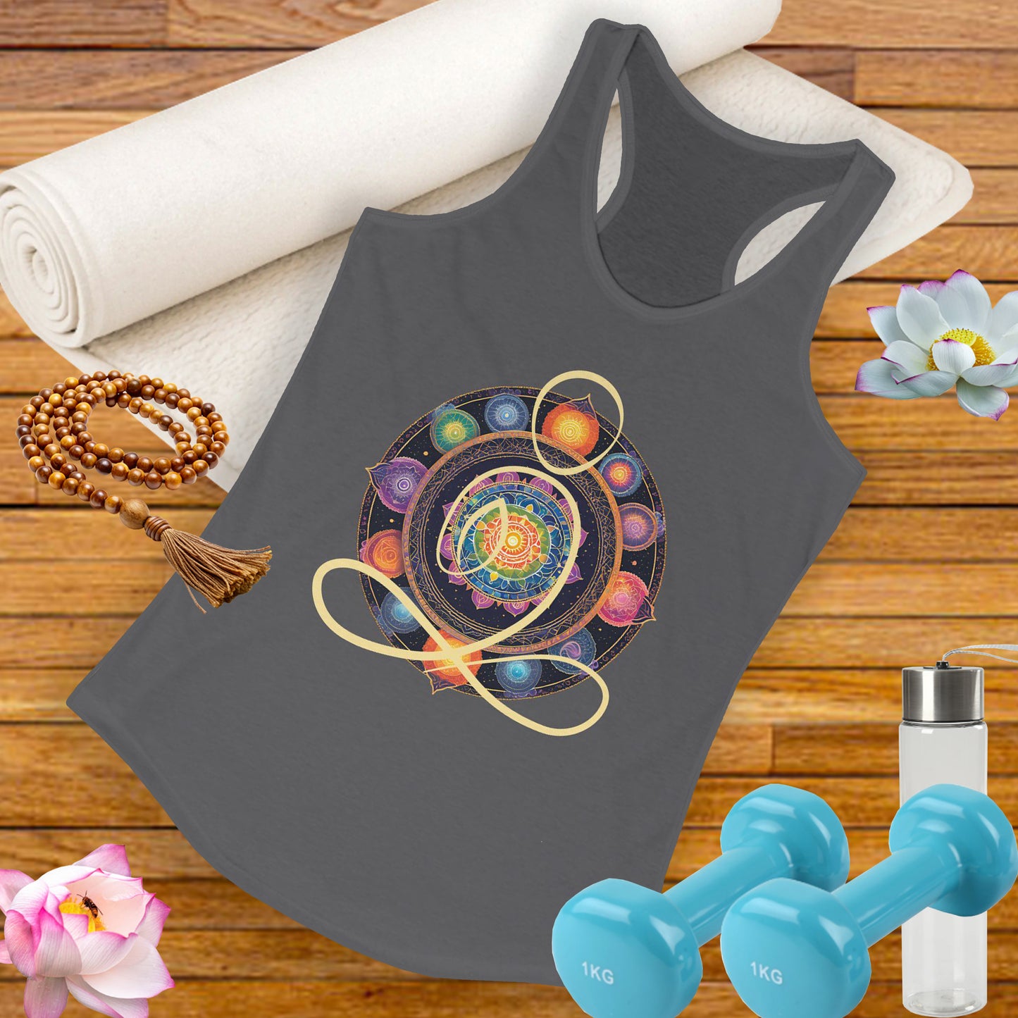 Colorful Mandala – Radiate from Within Racerback Tank