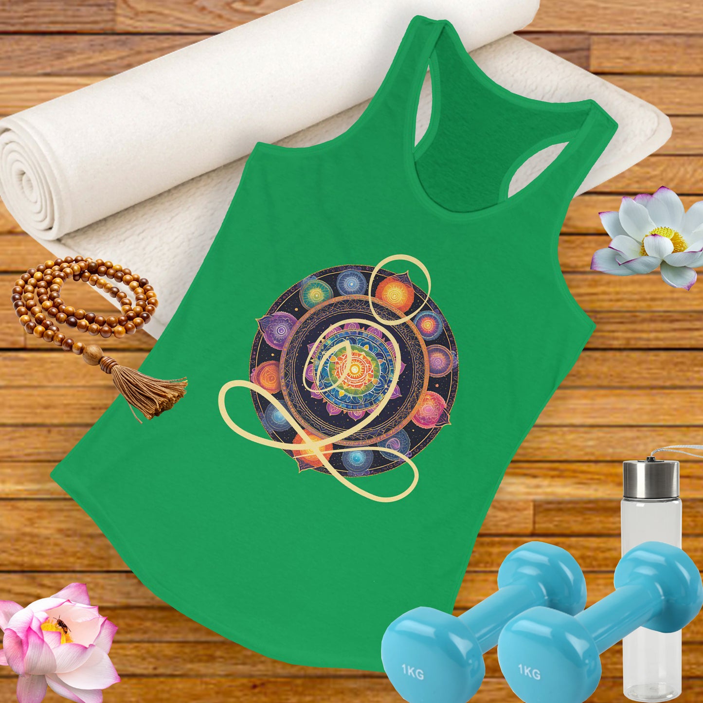 Colorful Mandala – Radiate from Within Racerback Tank