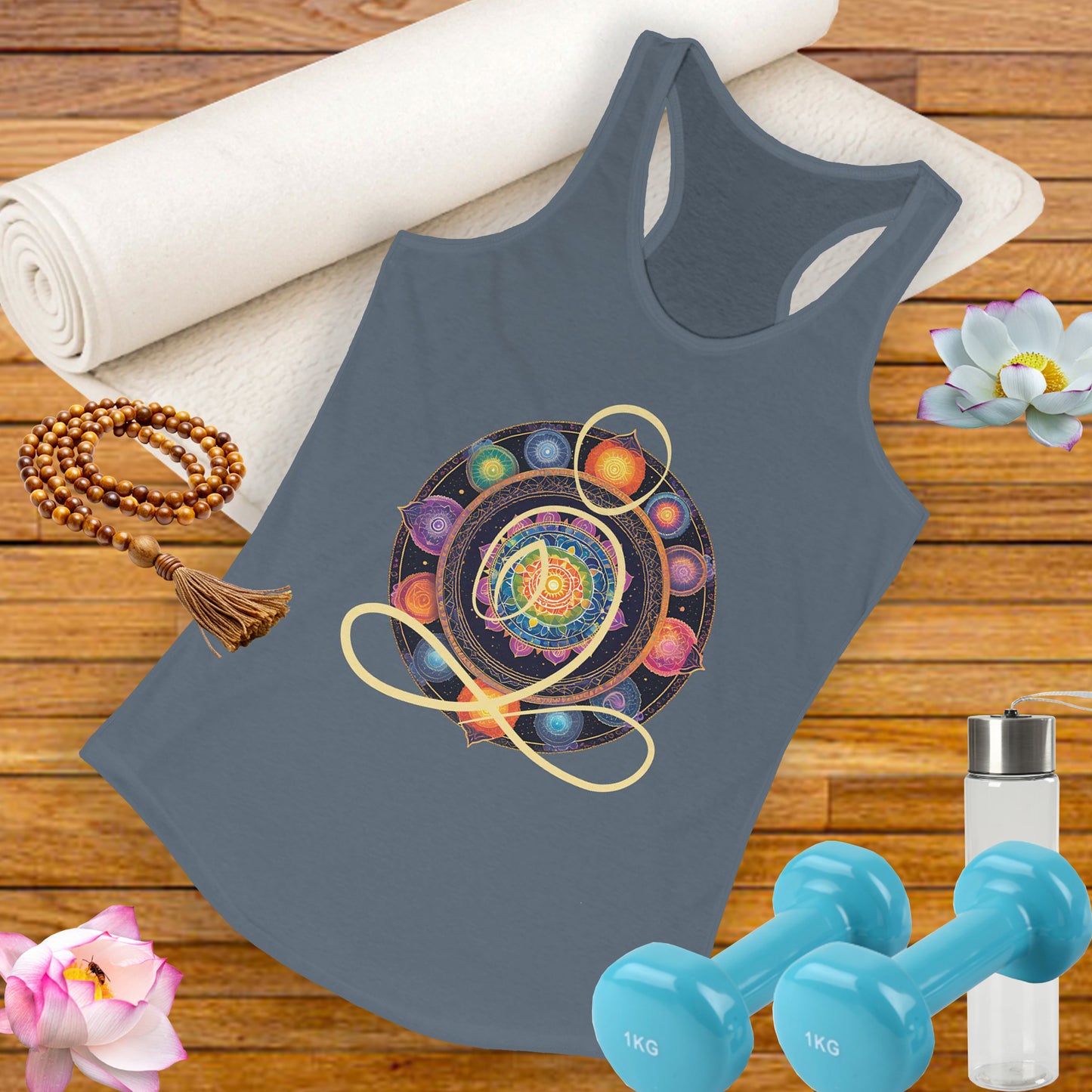 Colorful Mandala – Radiate from Within Racerback Tank