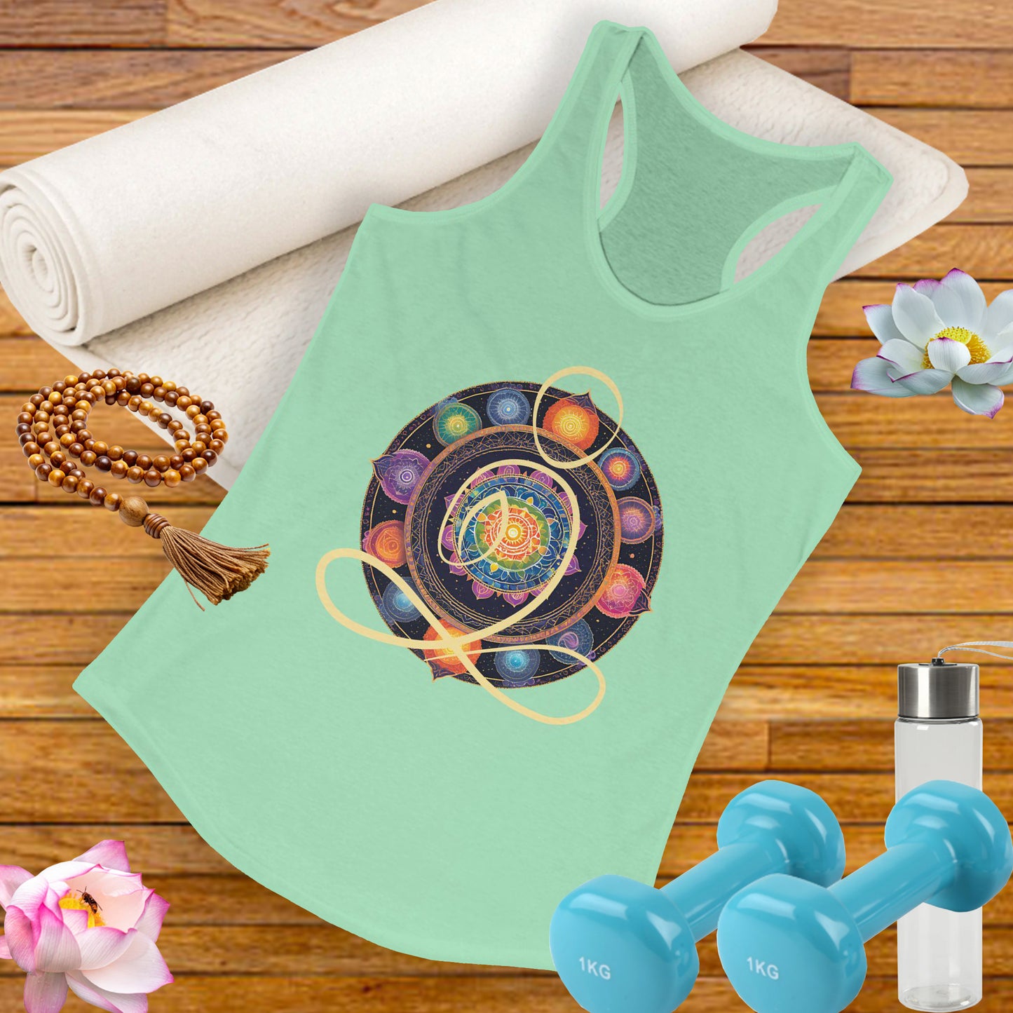 Colorful Mandala – Radiate from Within Racerback Tank