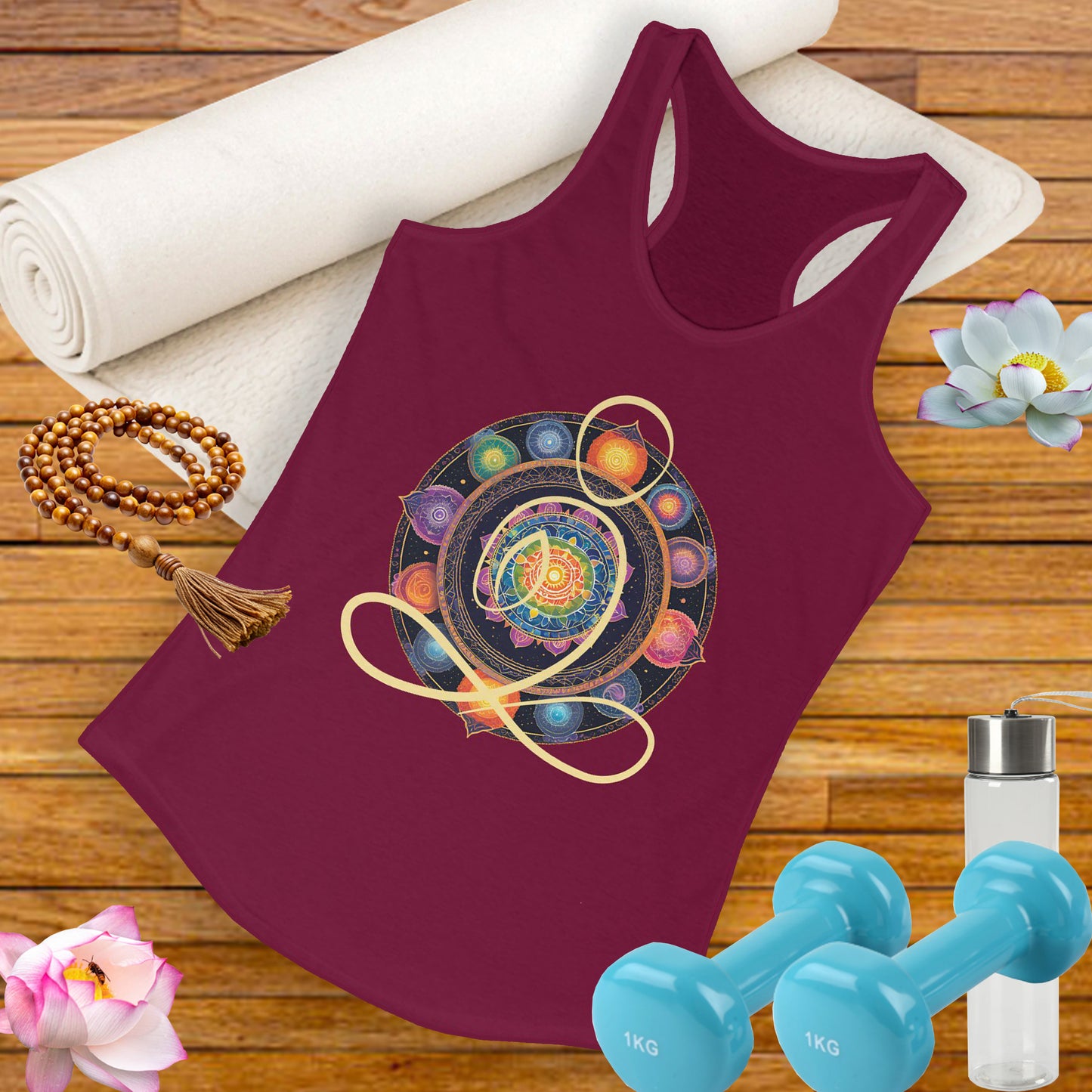 Colorful Mandala – Radiate from Within Racerback Tank