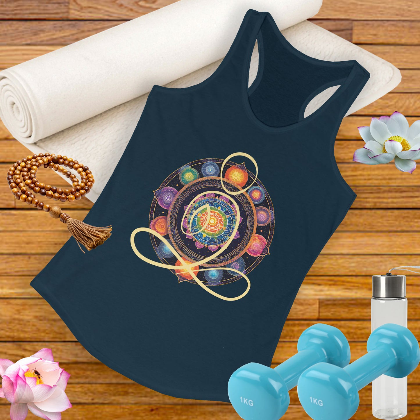 Colorful Mandala – Radiate from Within Racerback Tank