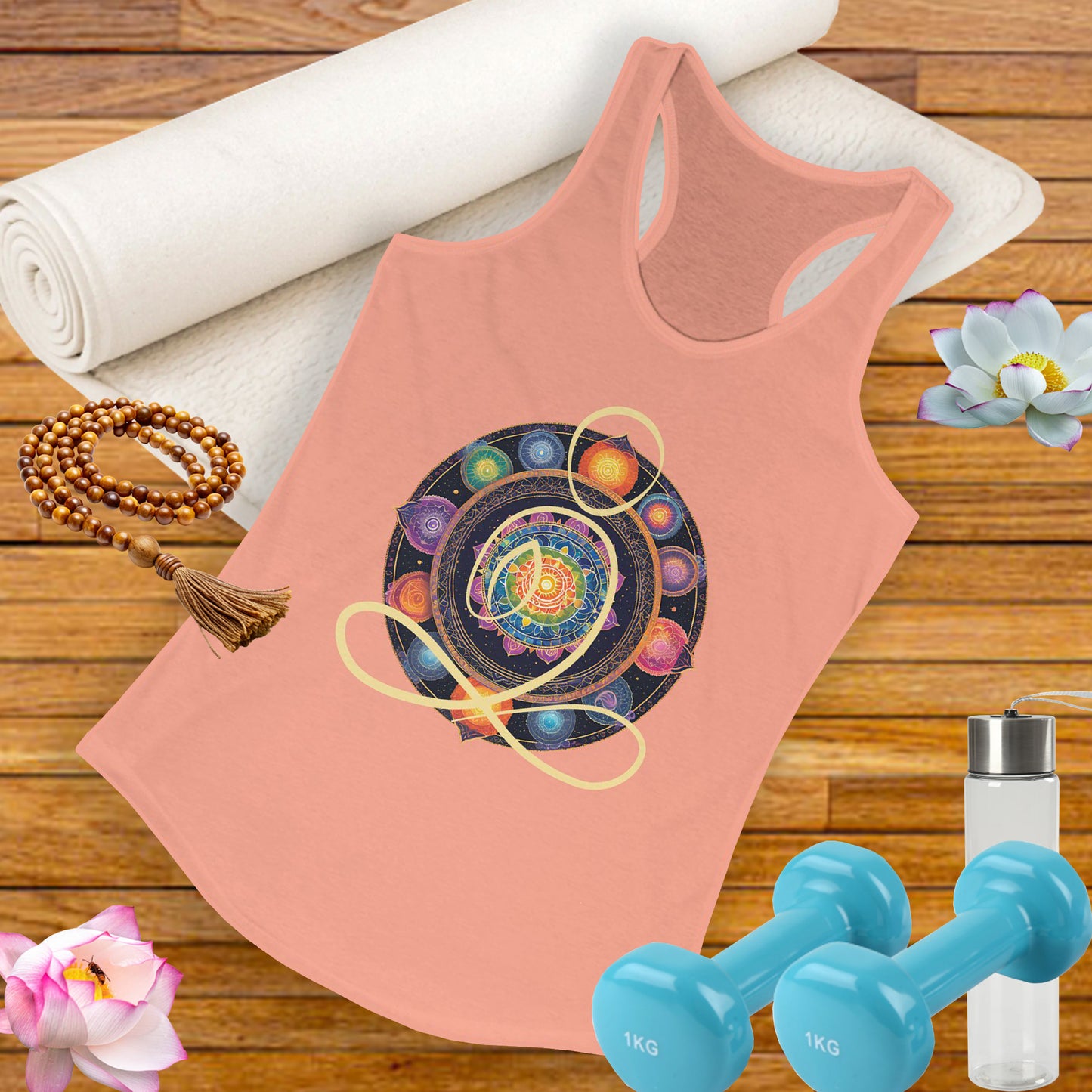 Colorful Mandala – Radiate from Within Racerback Tank