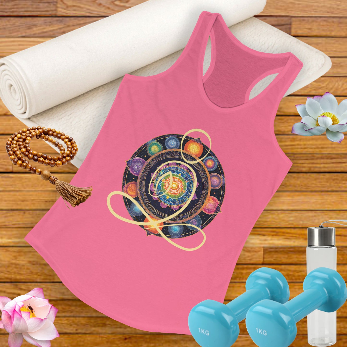 Colorful Mandala – Radiate from Within Racerback Tank