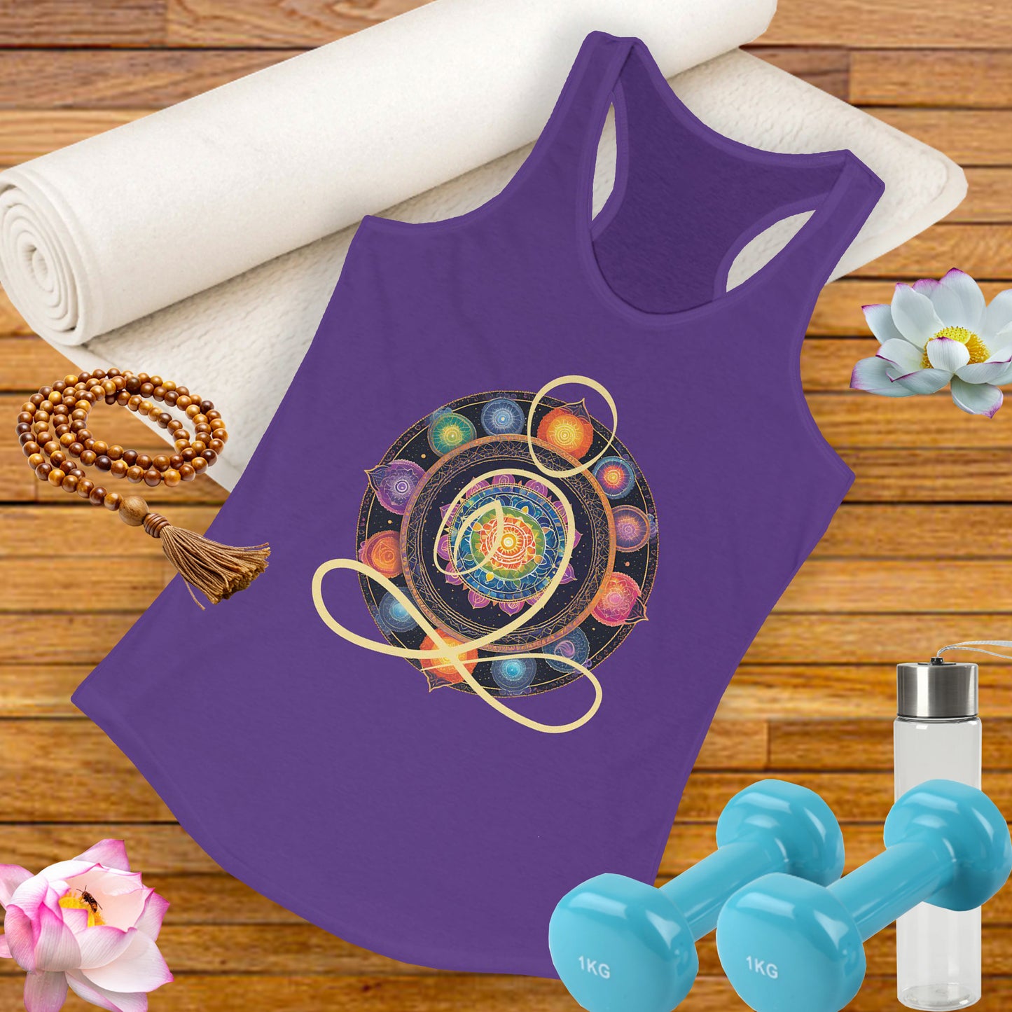 Colorful Mandala – Radiate from Within Racerback Tank