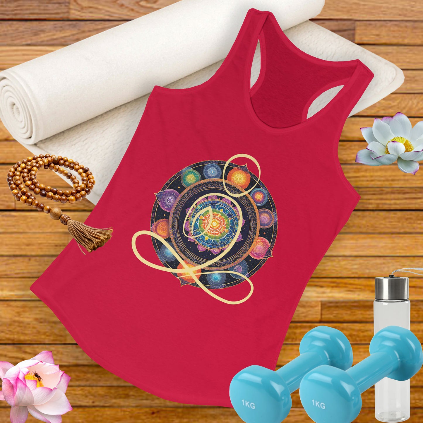 Colorful Mandala – Radiate from Within Racerback Tank