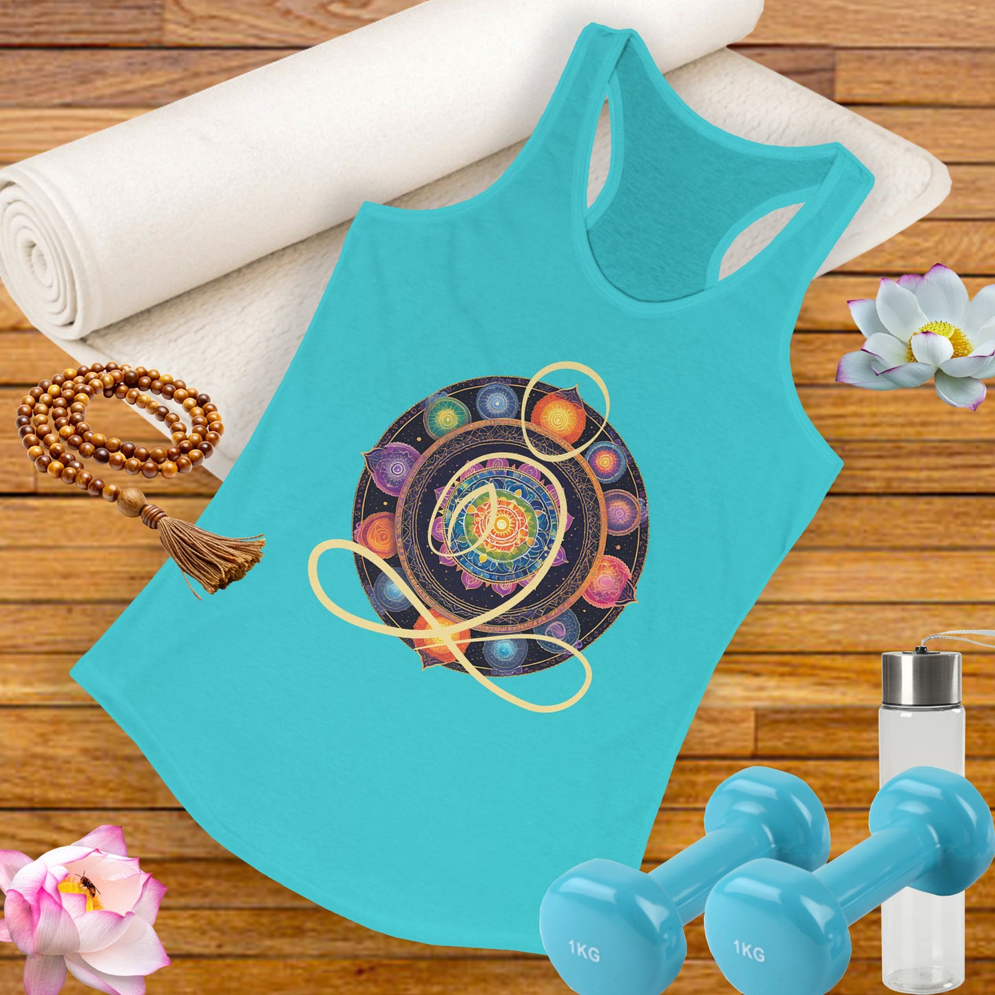 Colorful Mandala – Radiate from Within Racerback Tank