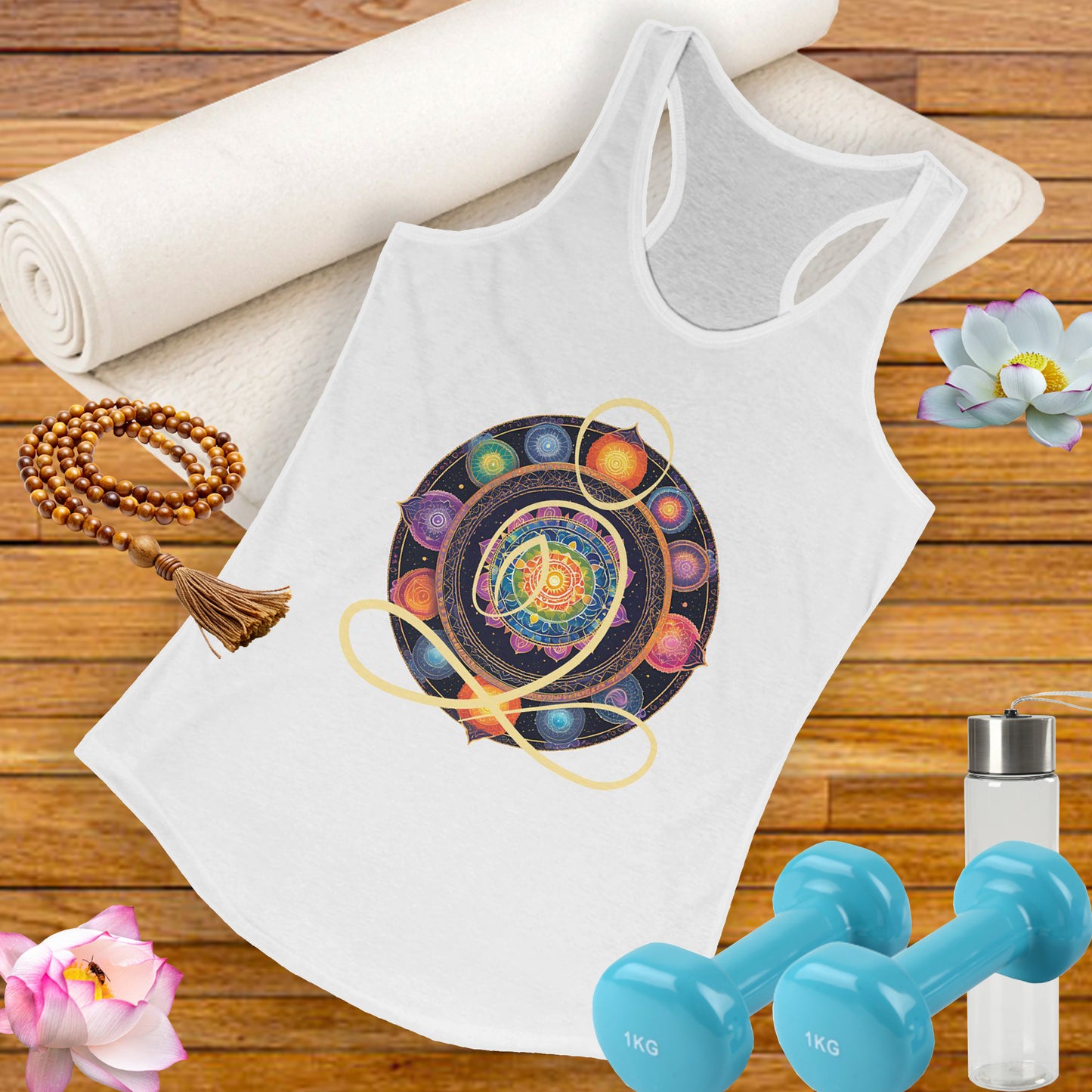 Colorful Mandala – Radiate from Within Racerback Tank