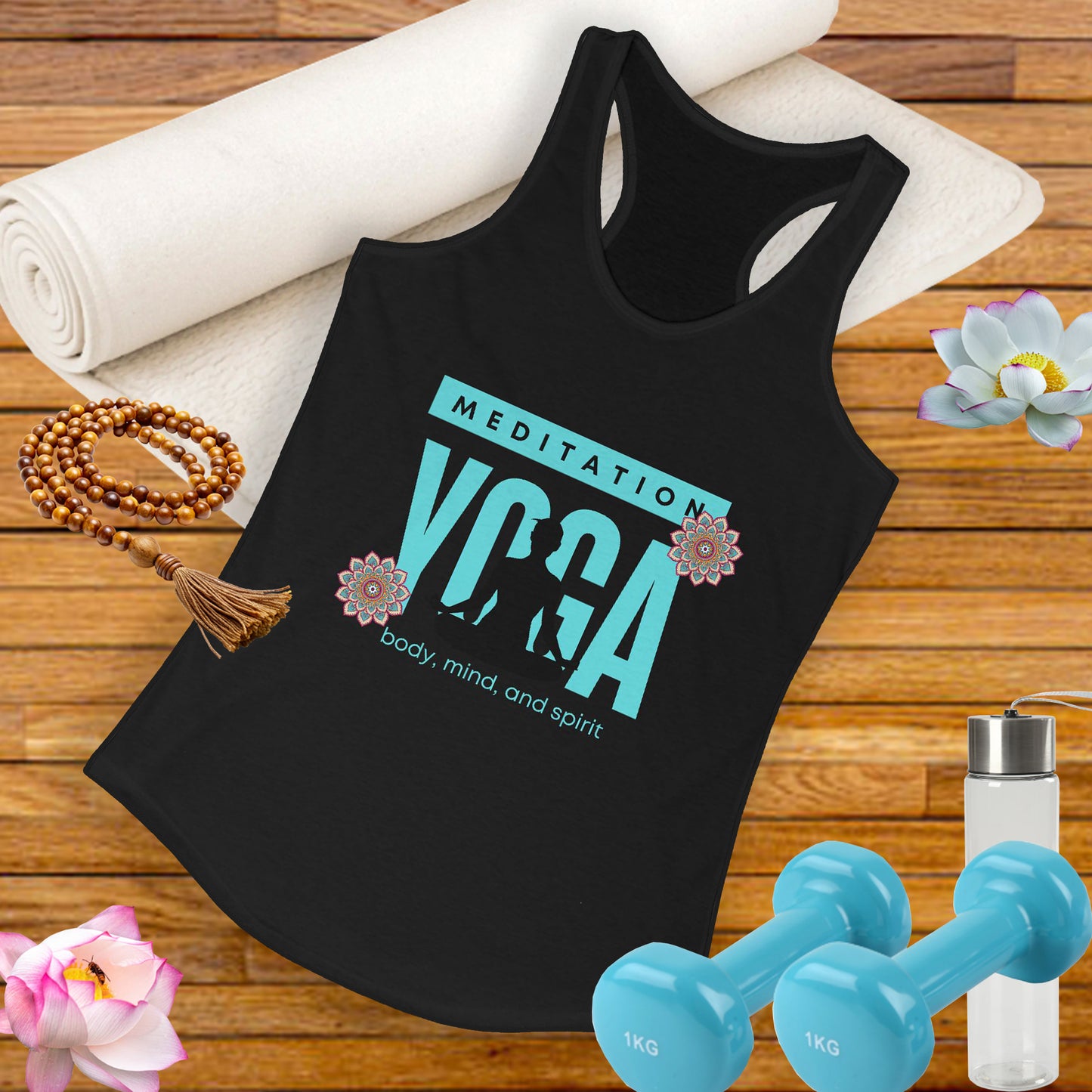 Mind-Body-Spirit Harmony Tank - Women’s Racerback for Yoga & Wellness