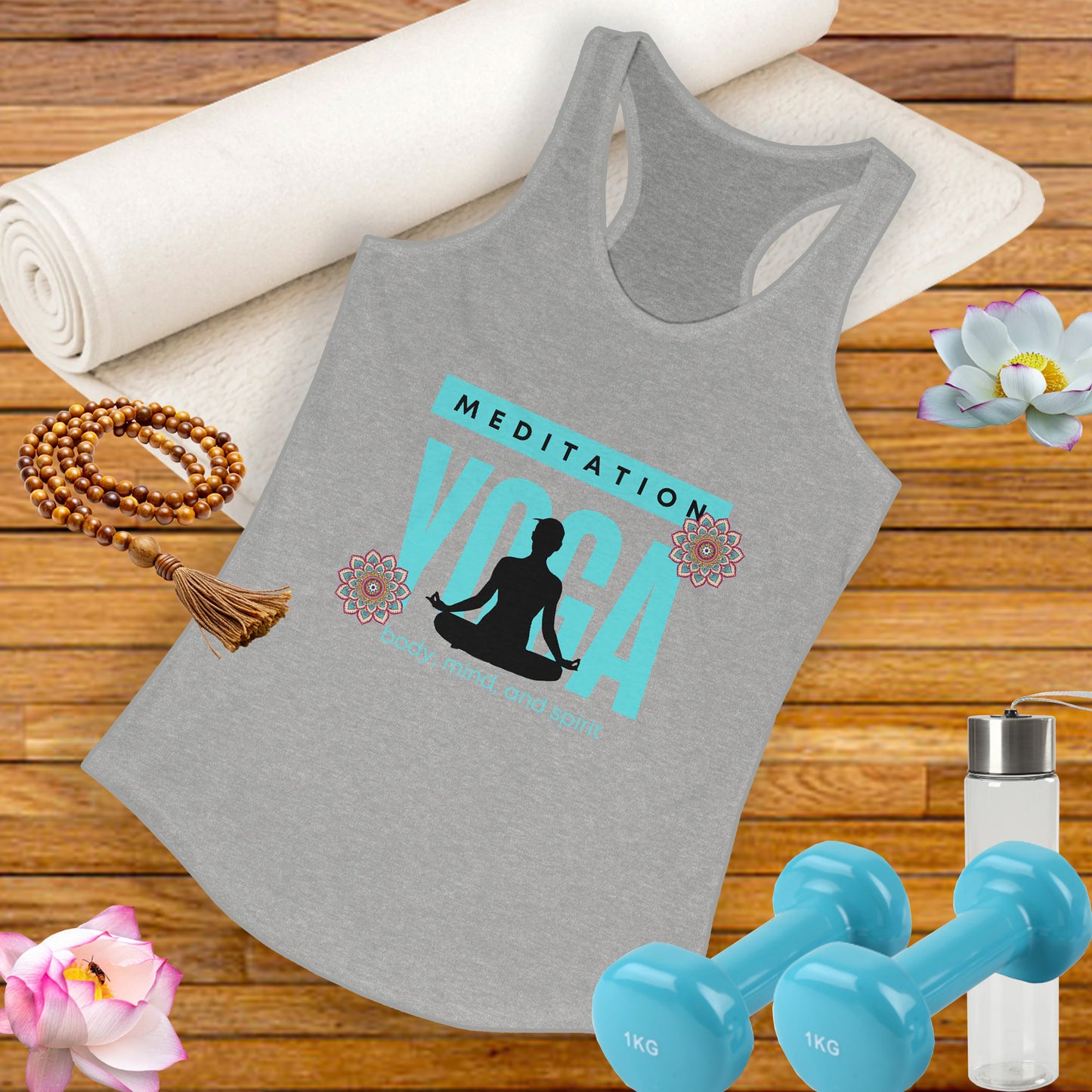 Mind-Body-Spirit Harmony Tank - Women’s Racerback for Yoga & Wellness