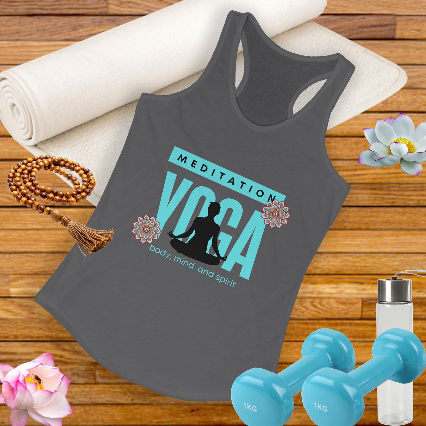Mind-Body-Spirit Harmony Tank - Women’s Racerback for Yoga & Wellness