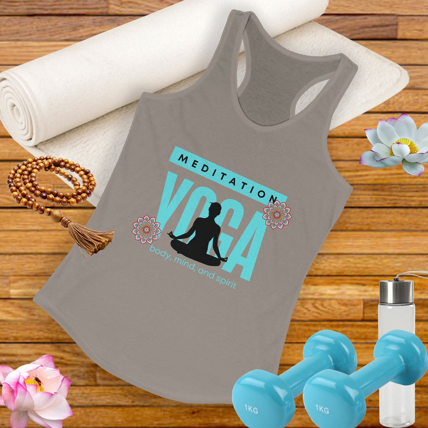 Mind-Body-Spirit Harmony Tank - Women’s Racerback for Yoga & Wellness