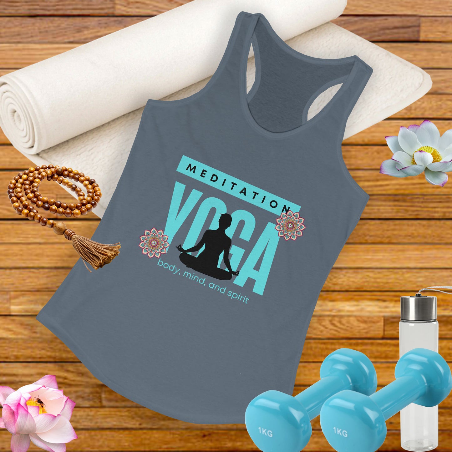 Mind-Body-Spirit Harmony Tank - Women’s Racerback for Yoga & Wellness