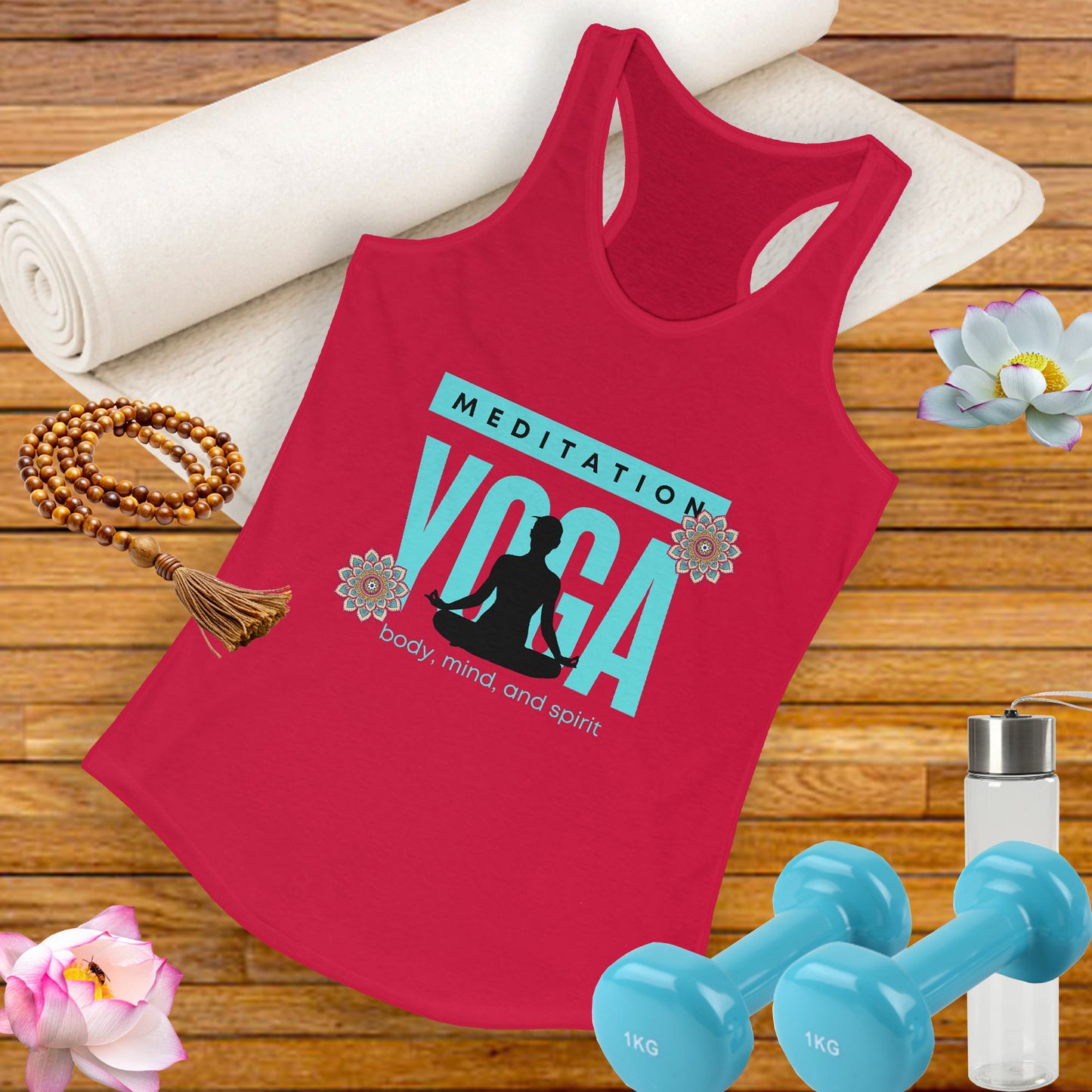 Mind-Body-Spirit Harmony Tank - Women’s Racerback for Yoga & Wellness