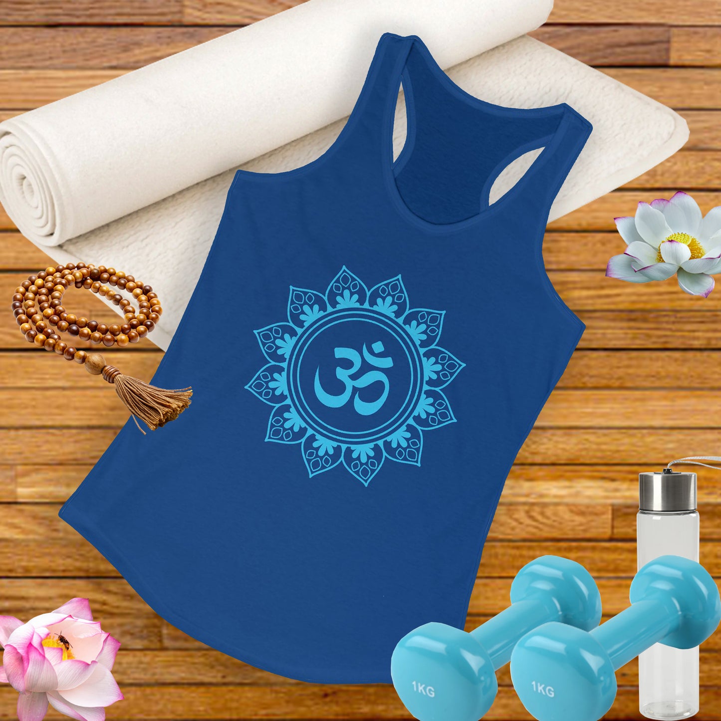 "Om Mandala" Racerback Tank - Spiritual Strength Meets Everyday Comfort