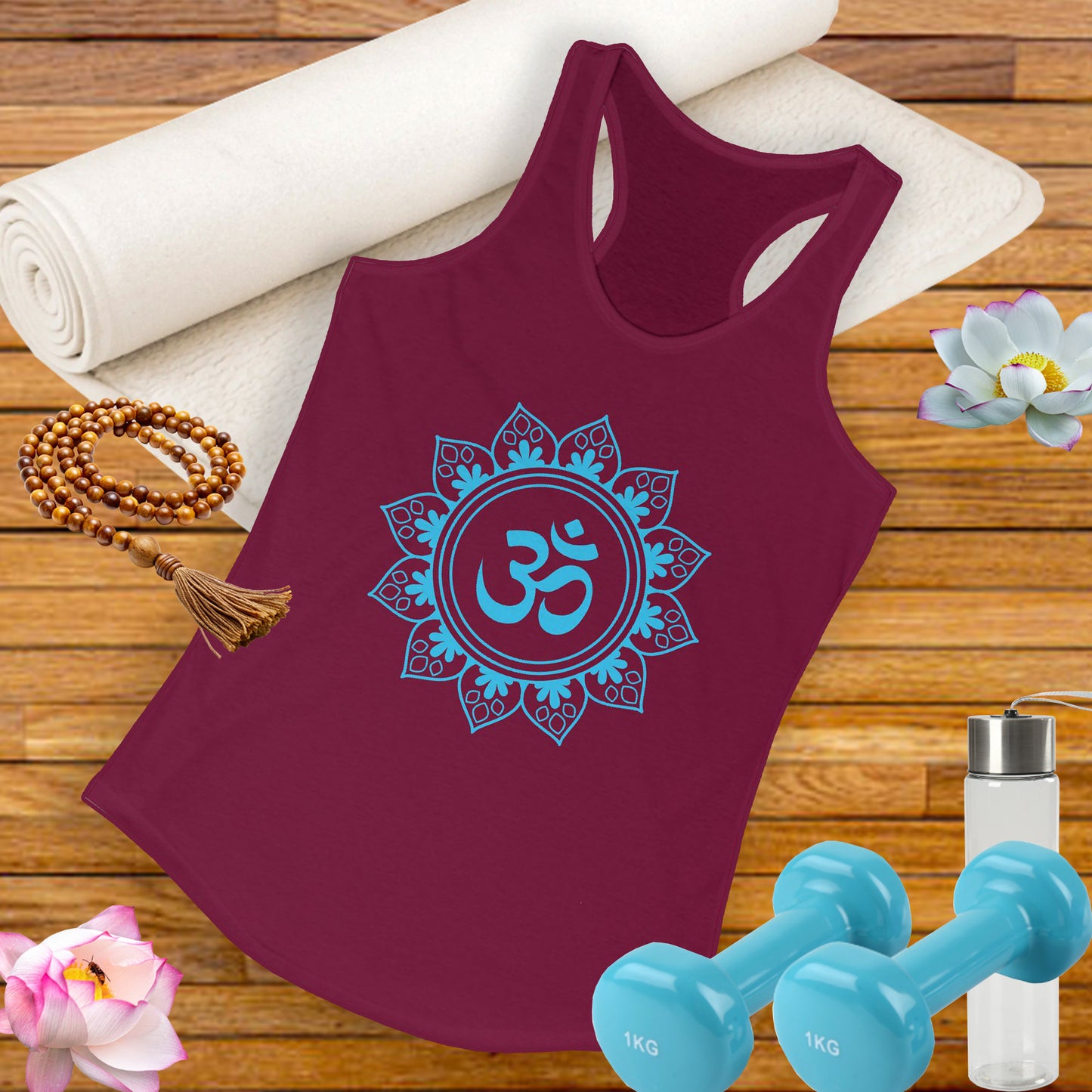 "Om Mandala" Racerback Tank - Spiritual Strength Meets Everyday Comfort