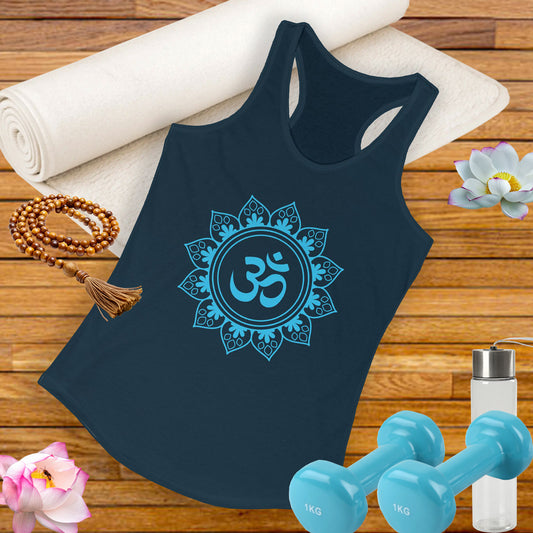 "Om Mandala" Racerback Tank - Spiritual Strength Meets Everyday Comfort