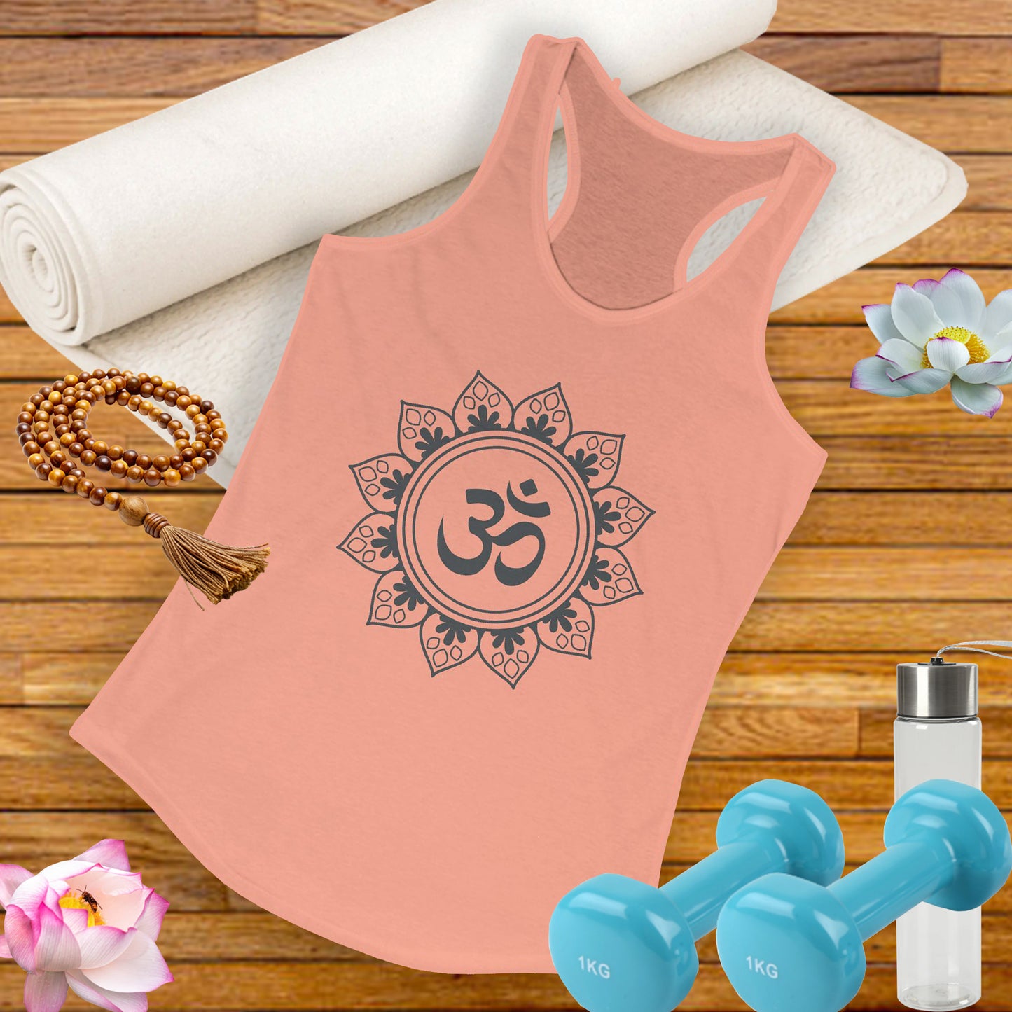 "Om Mandala" Racerback Tank - Spiritual Strength Meets Everyday Comfort