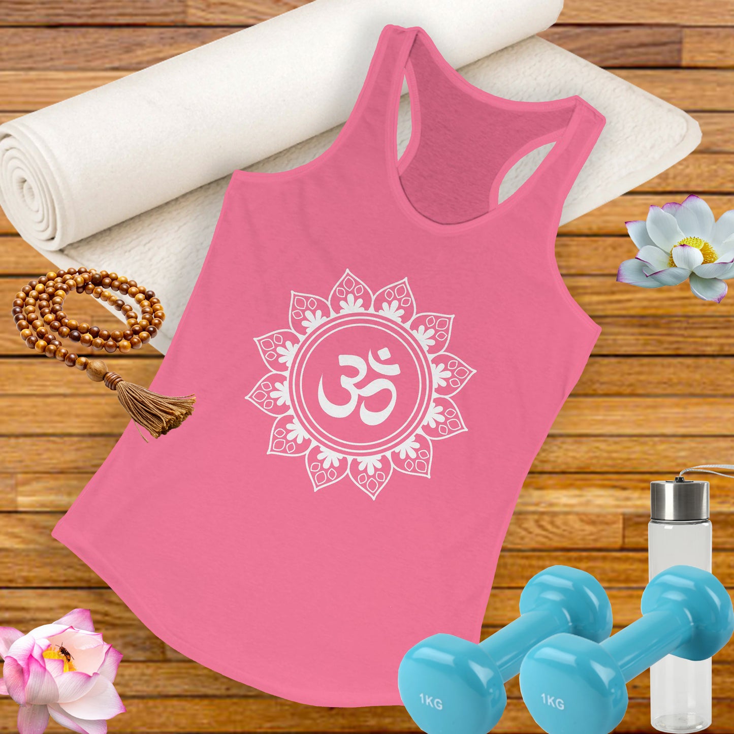"Om Mandala" Racerback Tank - Spiritual Strength Meets Everyday Comfort