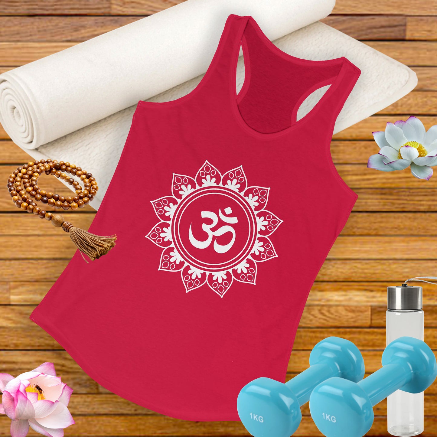 "Om Mandala" Racerback Tank - Spiritual Strength Meets Everyday Comfort