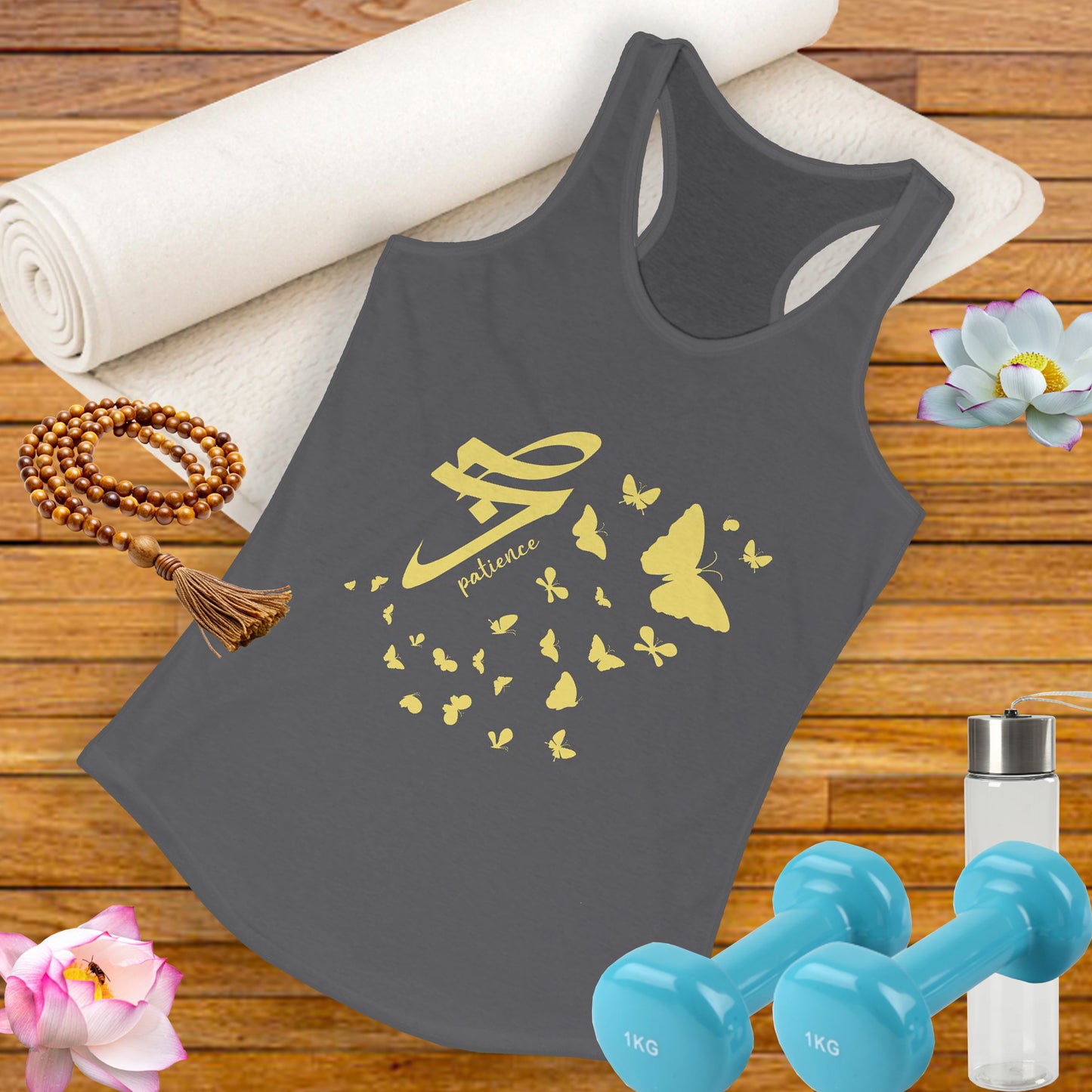 "Evolving Gracefully" - The Art of Sabr (Patience) Racerback Tank