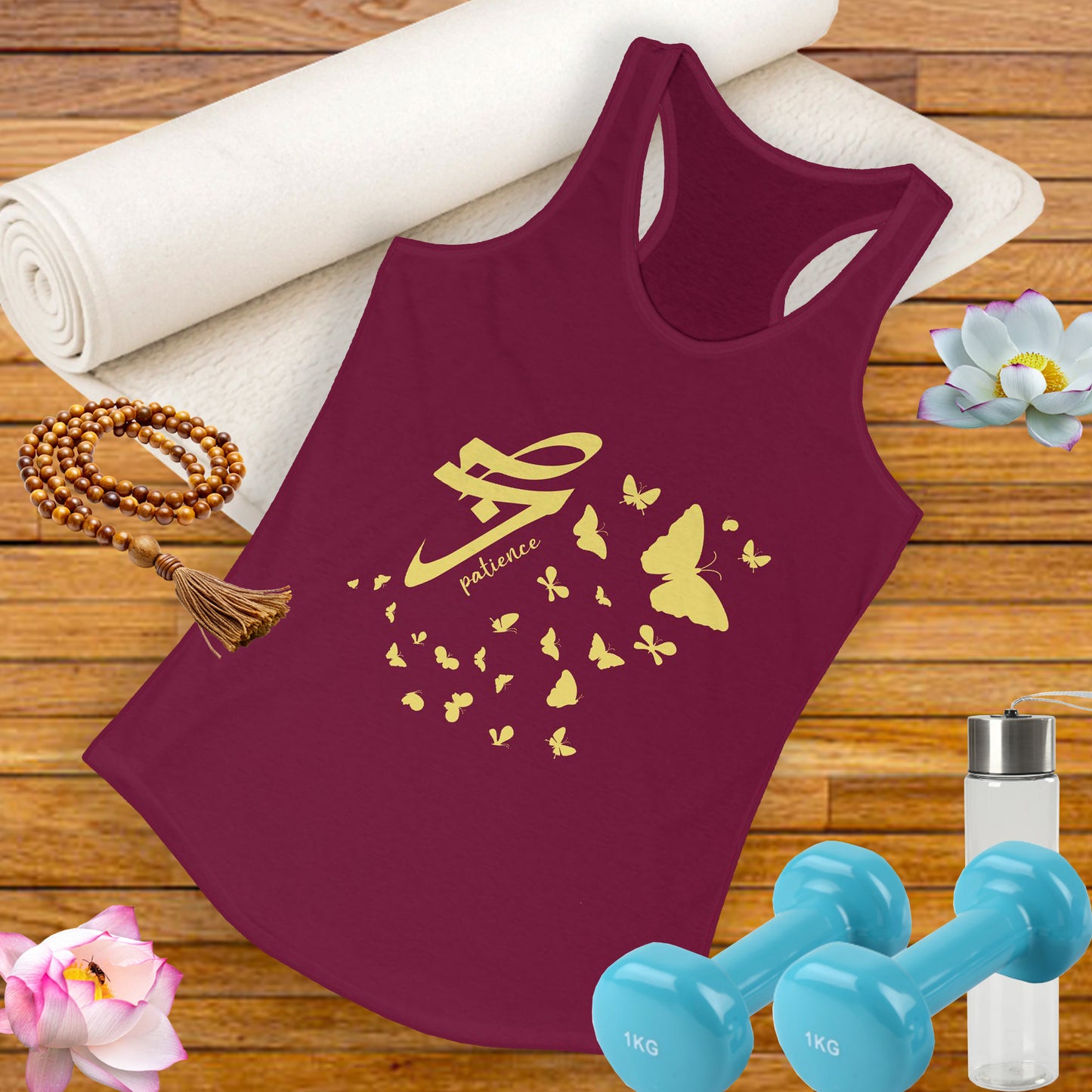 "Evolving Gracefully" - The Art of Sabr (Patience) Racerback Tank