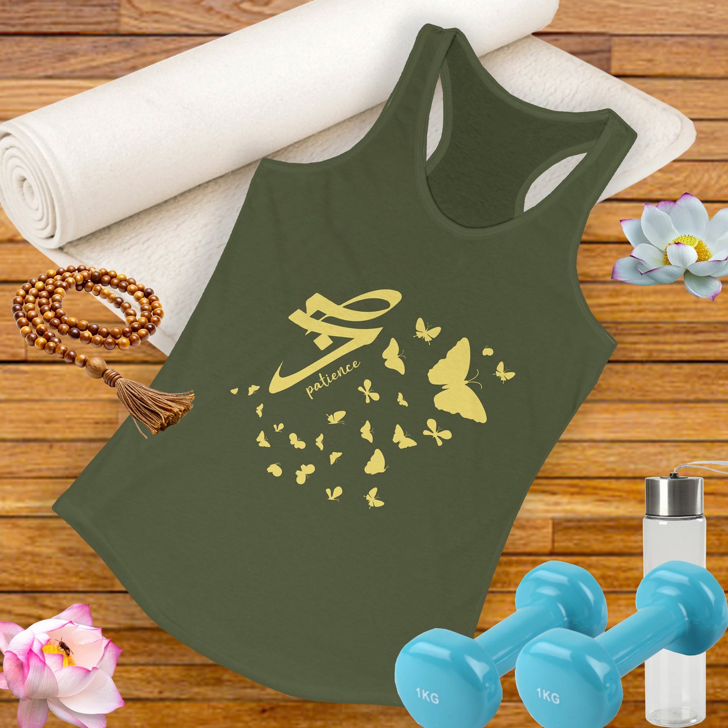 "Evolving Gracefully" - The Art of Sabr (Patience) Racerback Tank
