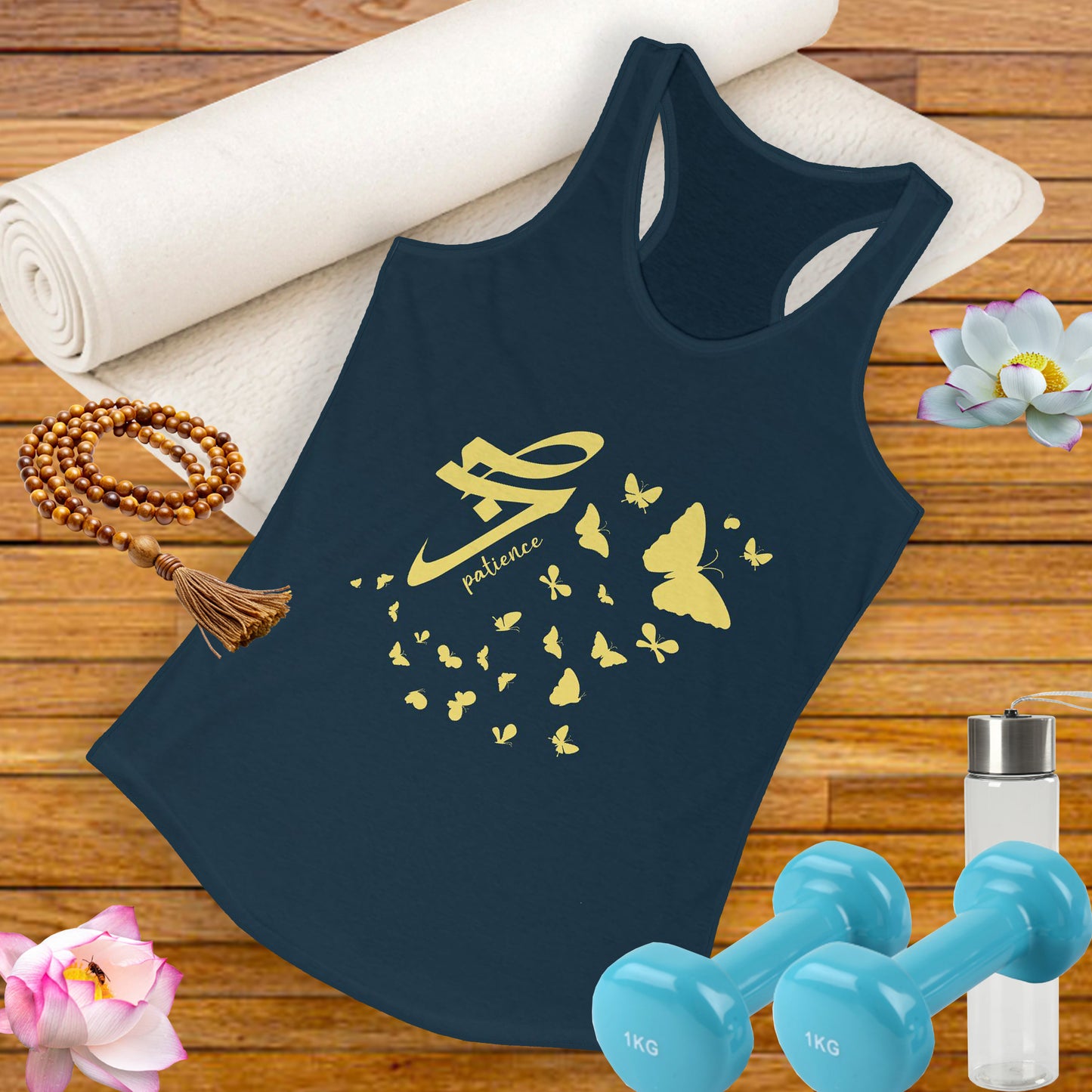 "Evolving Gracefully" - The Art of Sabr (Patience) Racerback Tank