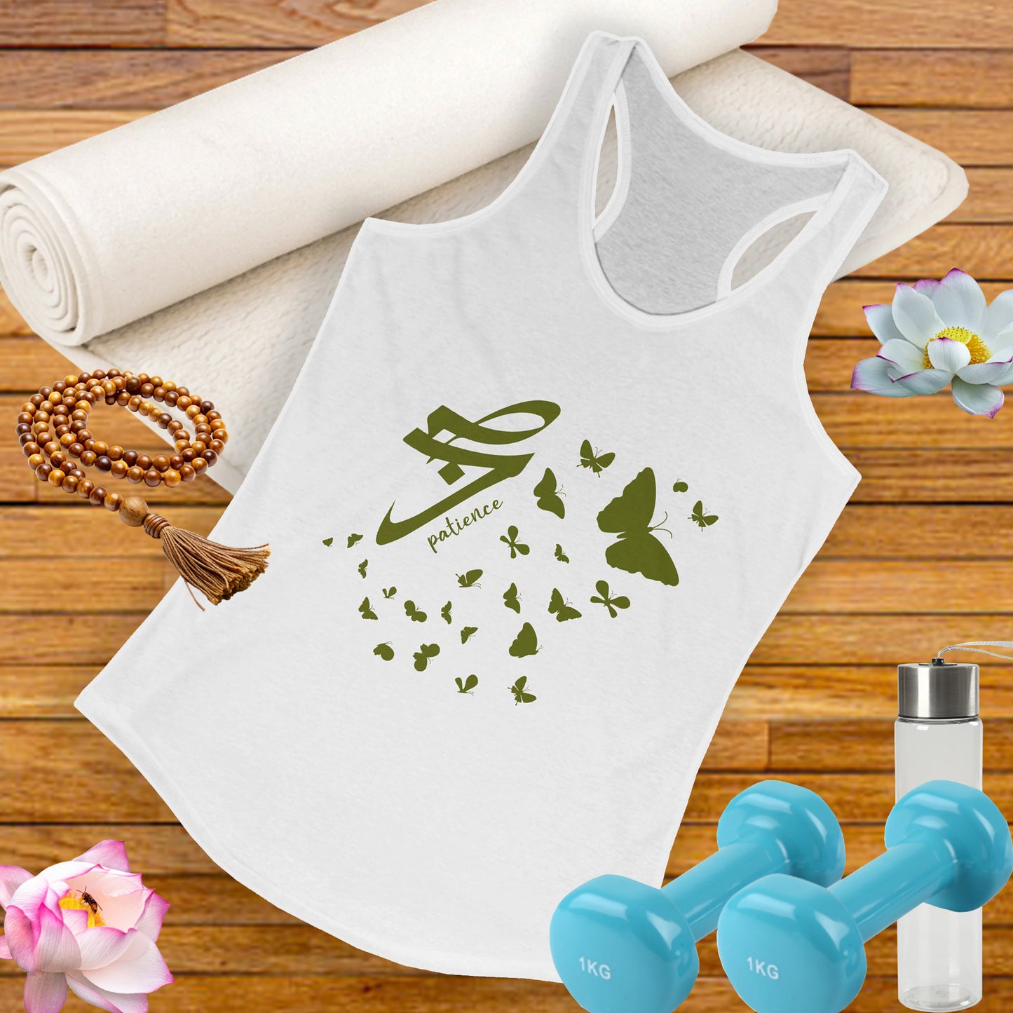 "Evolving Gracefully" - The Art of Sabr (Patience) Racerback Tank