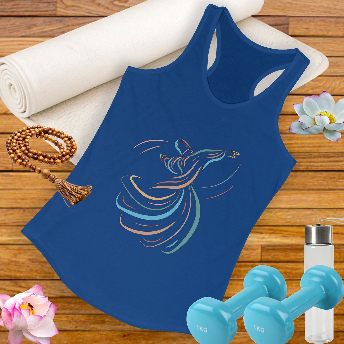 Whirling Dervish Racerback Tank - Flow with Grace, Move with Meaning