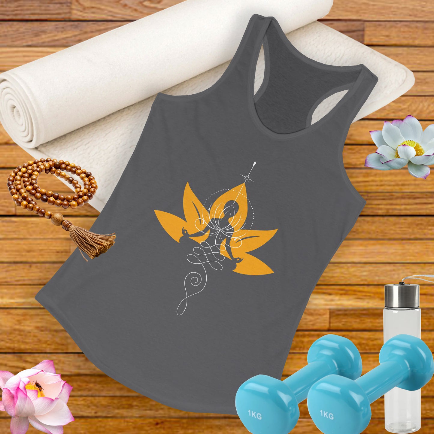 “Heartline Connection” Racerback Tank – Love as Your Anchor, Light as Your Guide