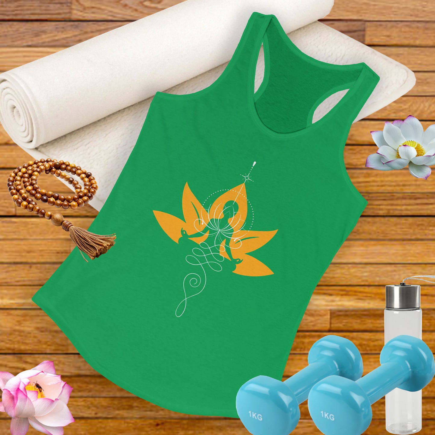 “Heartline Connection” Racerback Tank – Love as Your Anchor, Light as Your Guide