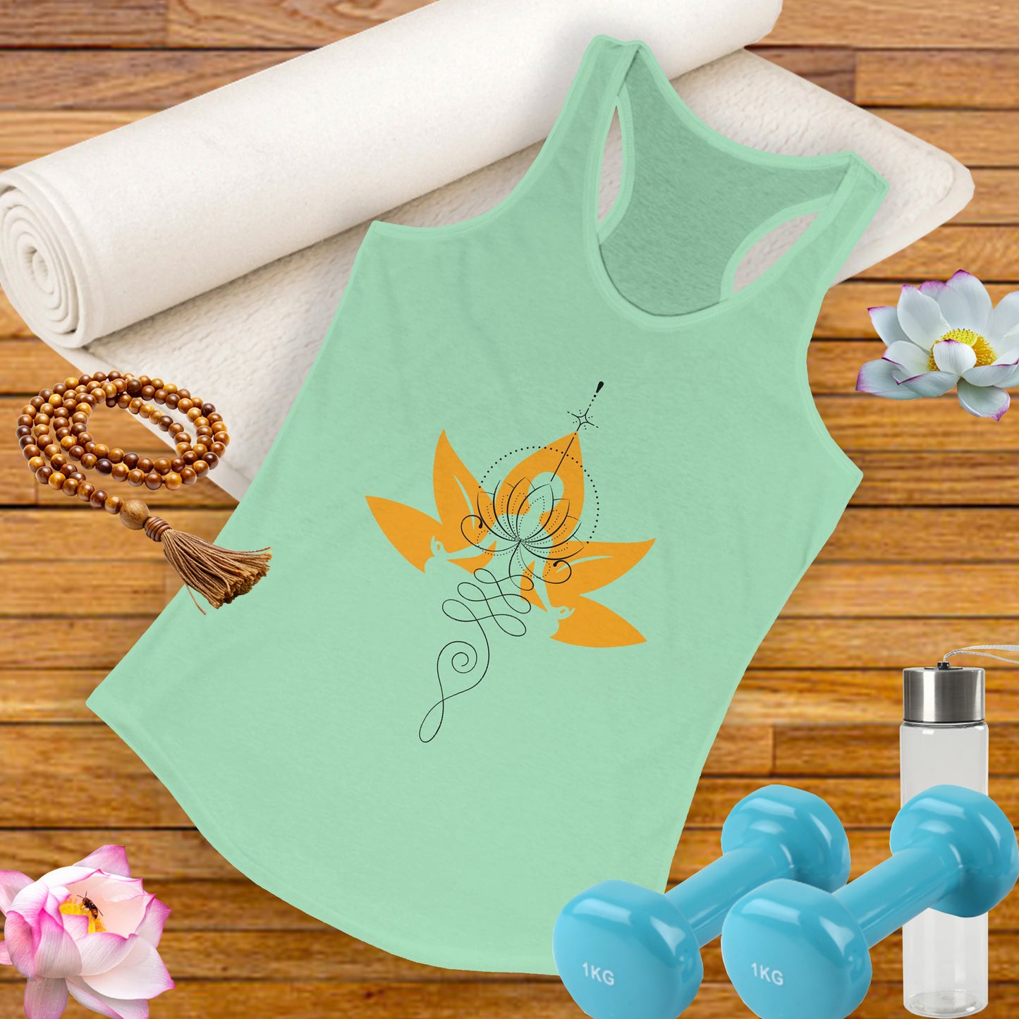 “Heartline Connection” Racerback Tank – Love as Your Anchor, Light as Your Guide
