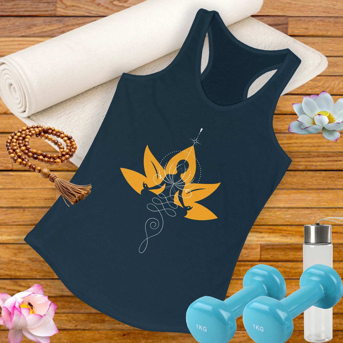 “Heartline Connection” Racerback Tank – Love as Your Anchor, Light as Your Guide