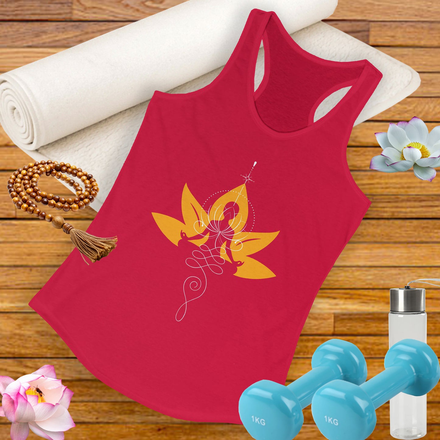 “Heartline Connection” Racerback Tank – Love as Your Anchor, Light as Your Guide