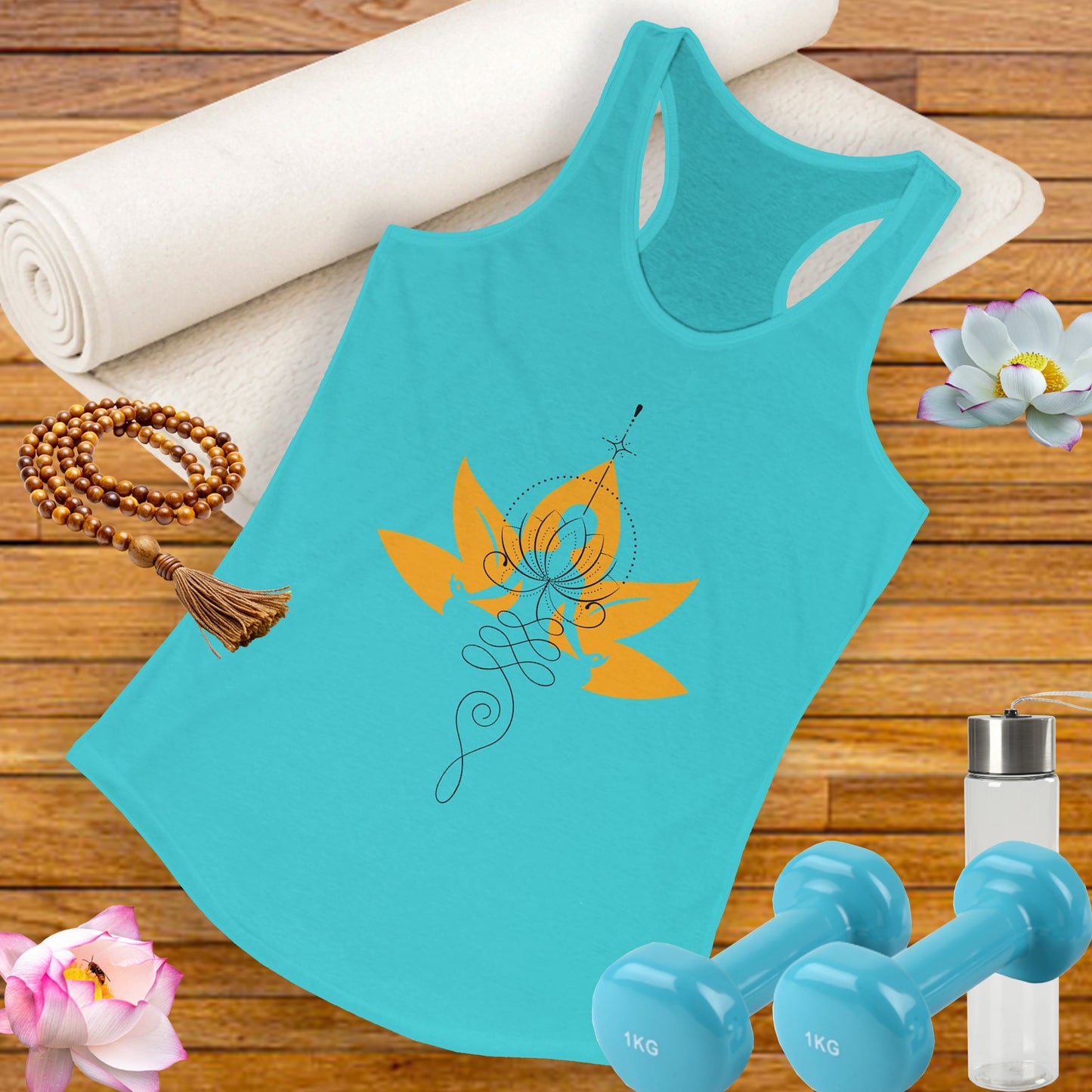 “Heartline Connection” Racerback Tank – Love as Your Anchor, Light as Your Guide