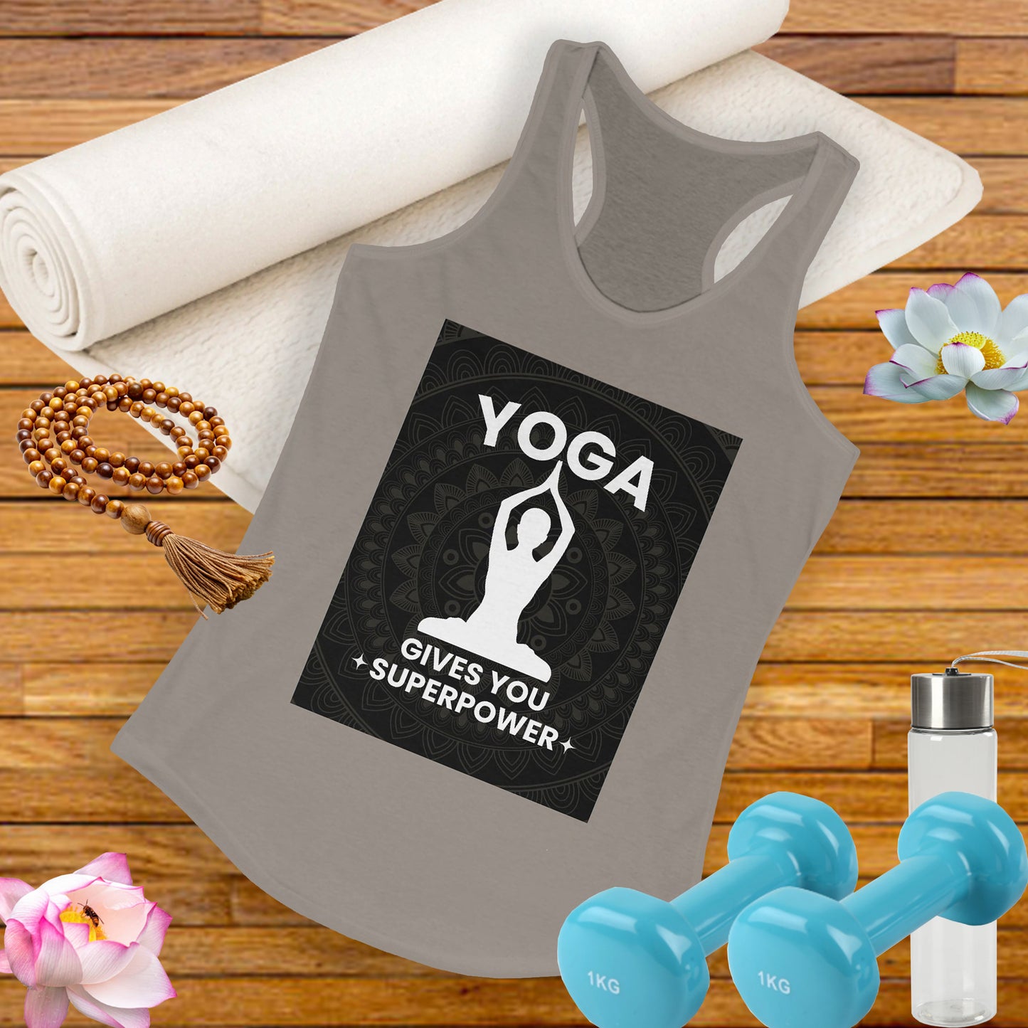 Superpowered by Yoga Racerback Tank – Empower Your Flow