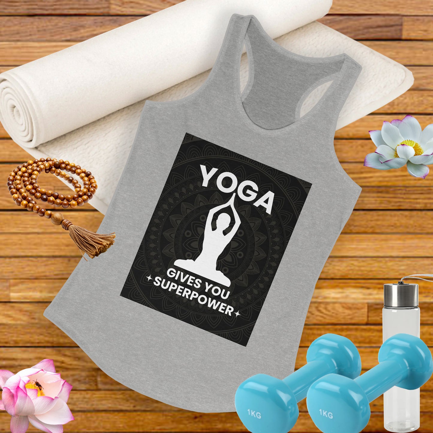Superpowered by Yoga Racerback Tank – Empower Your Flow