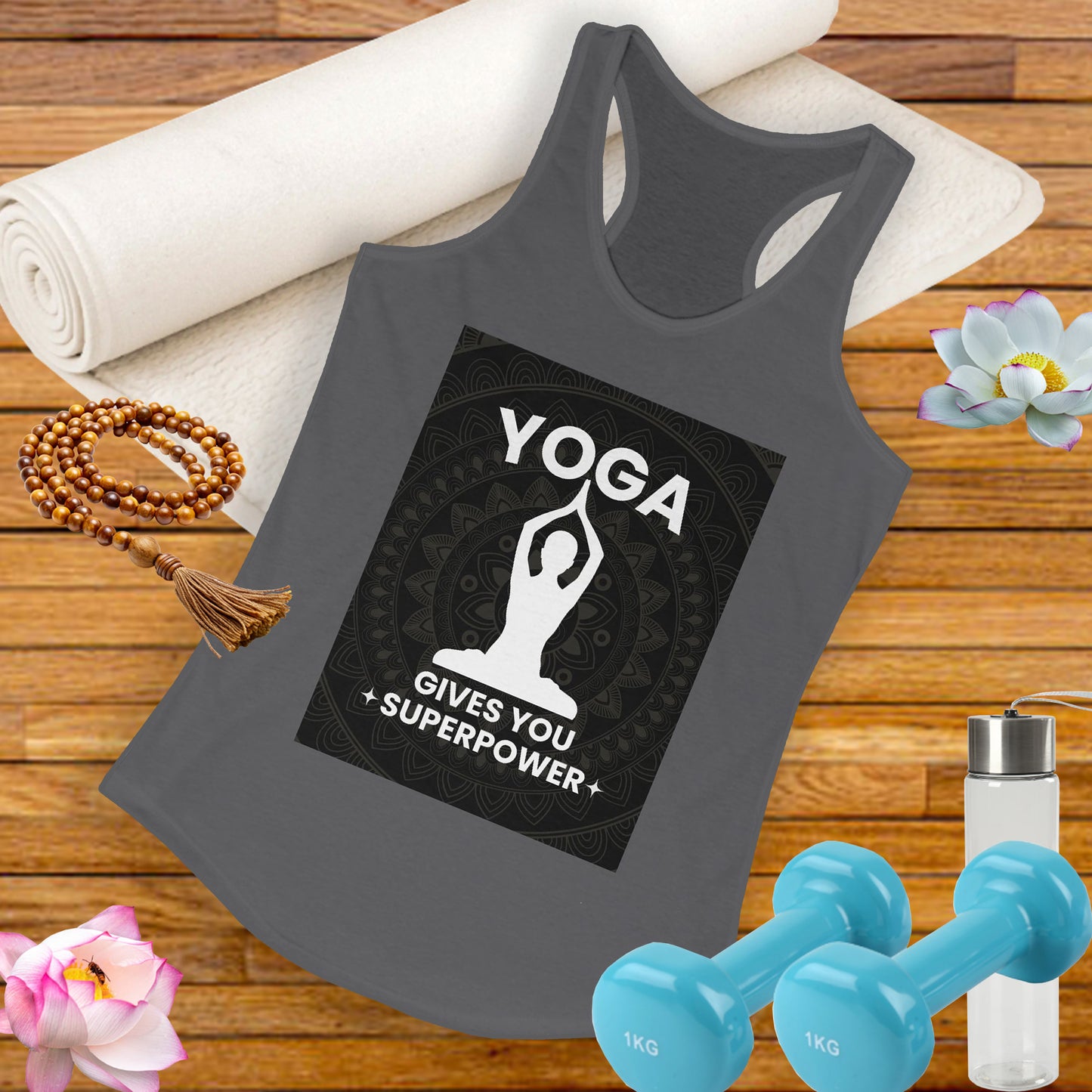 Superpowered by Yoga Racerback Tank – Empower Your Flow