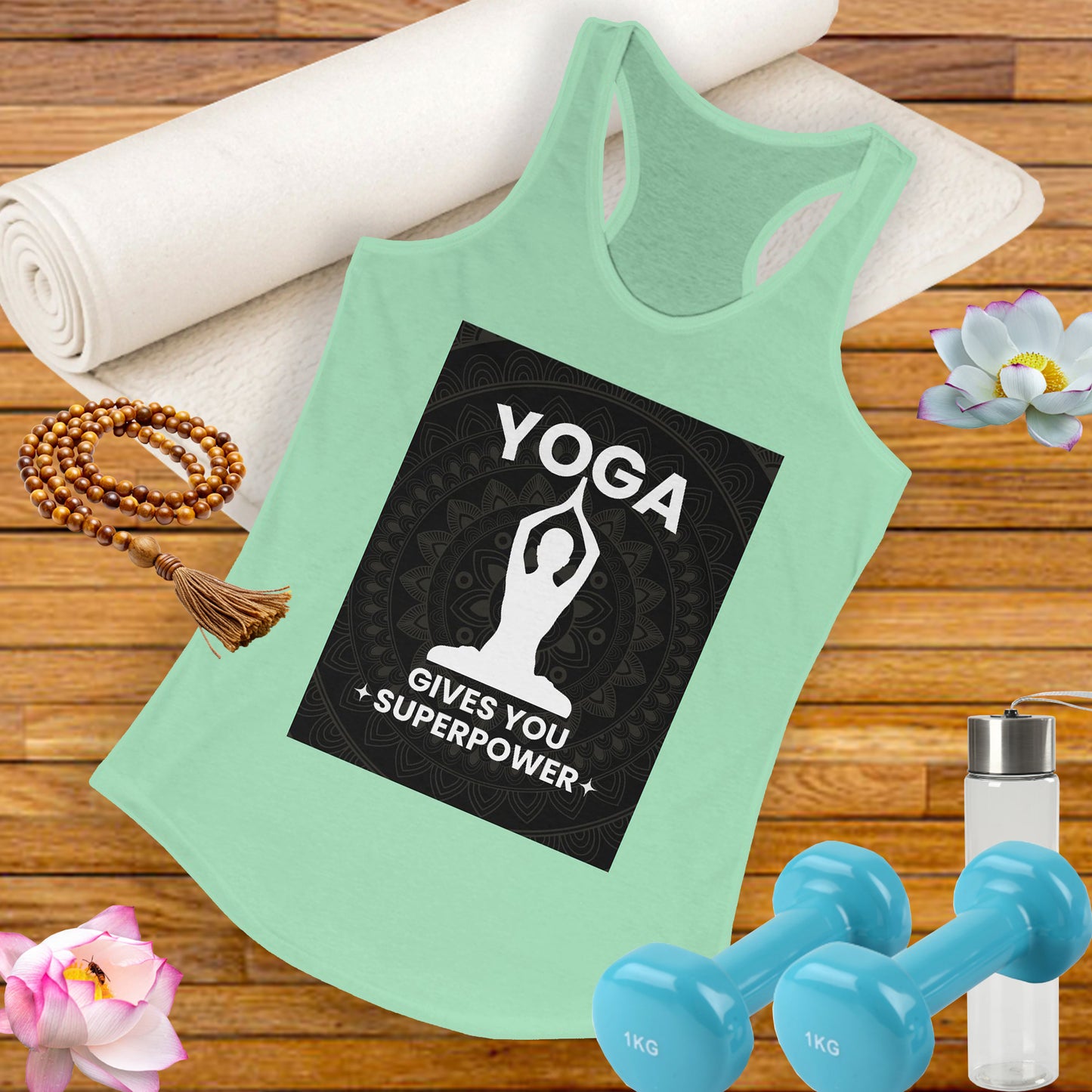 Superpowered by Yoga Racerback Tank – Empower Your Flow