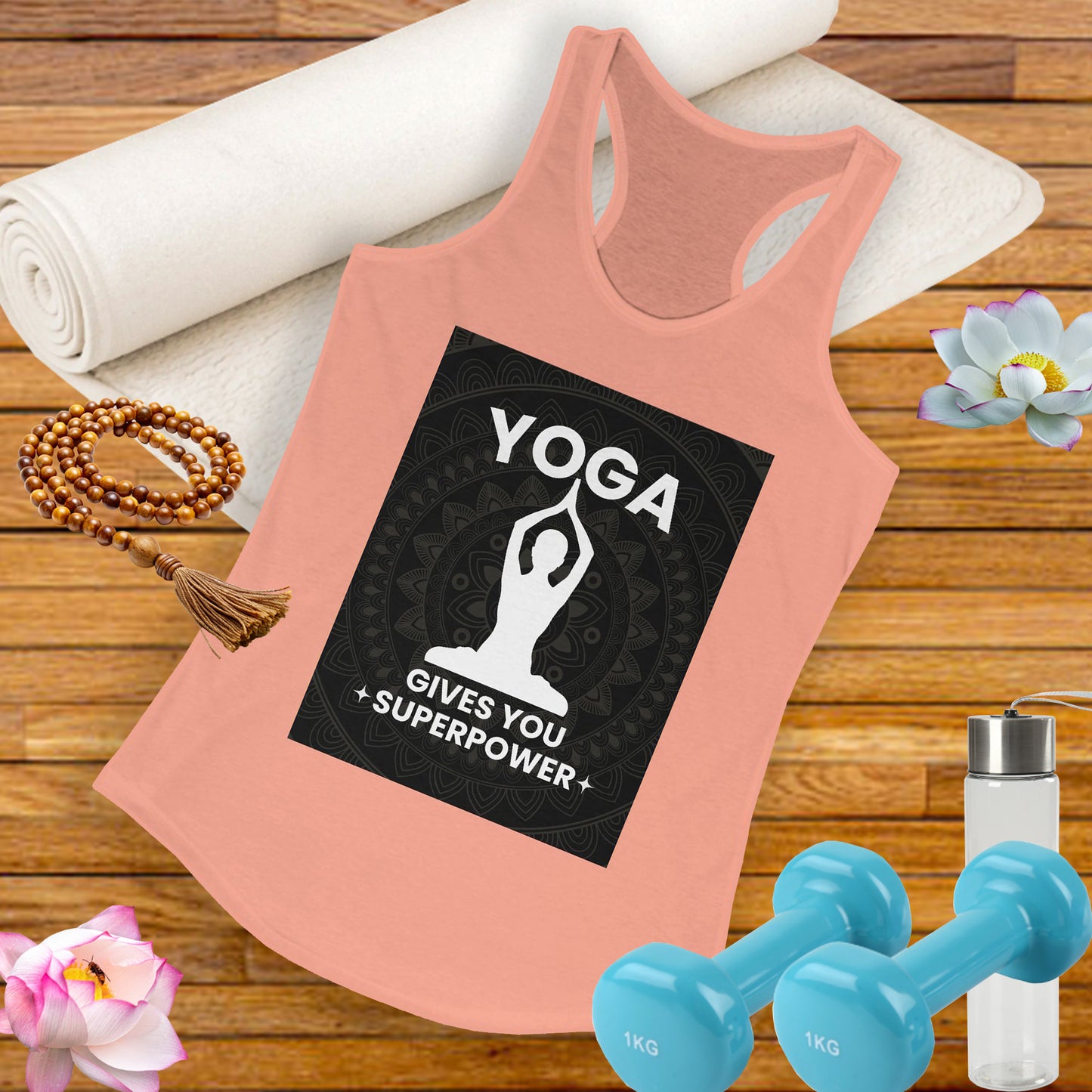 Superpowered by Yoga Racerback Tank – Empower Your Flow