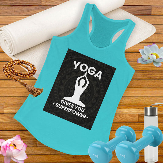 Superpowered by Yoga Racerback Tank – Empower Your Flow