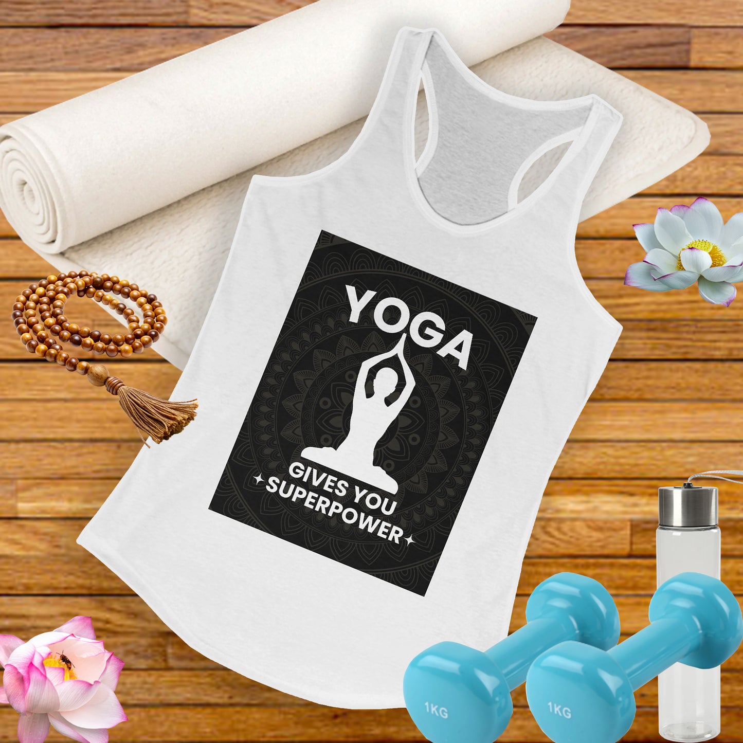 Superpowered by Yoga Racerback Tank – Empower Your Flow