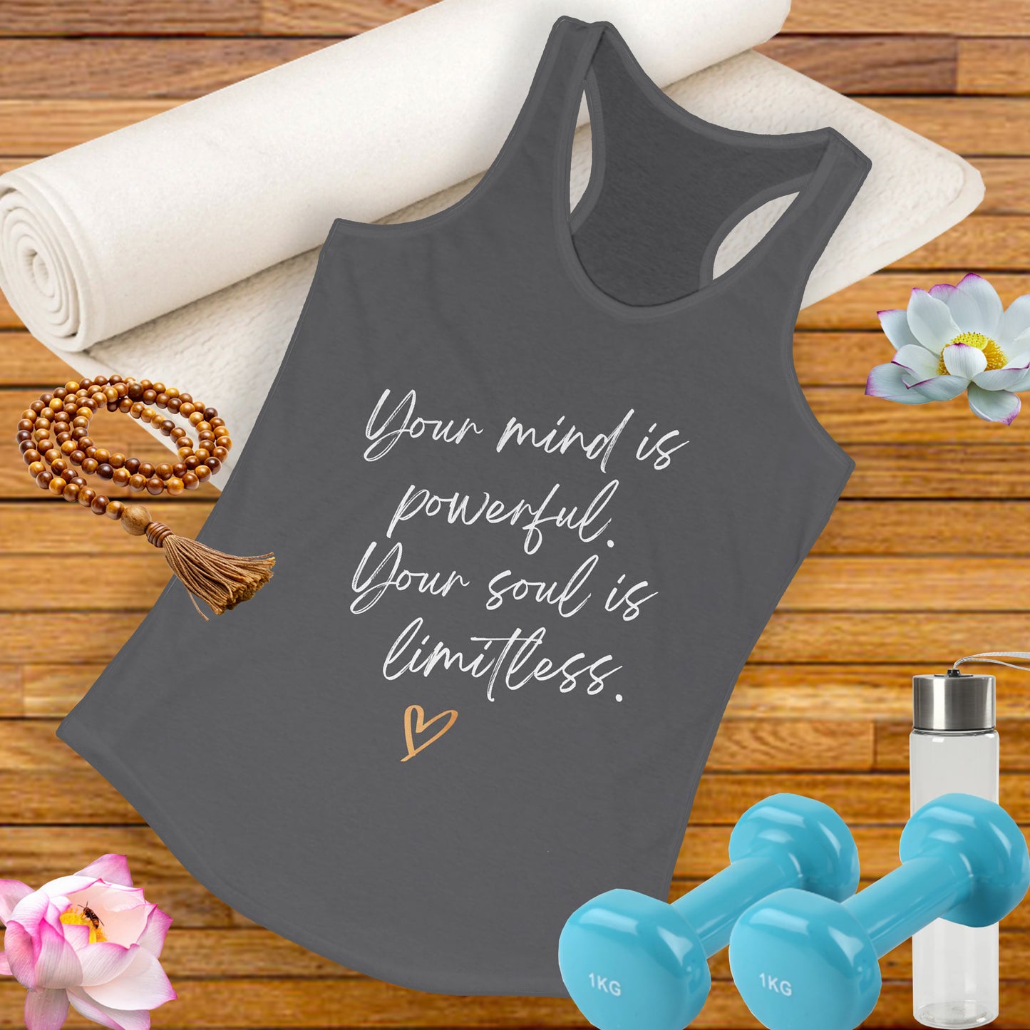 "Your Mind is Powerful, Your Soul is Limitless" - Empowerment Tank Top Wear for the Mindful Woman
