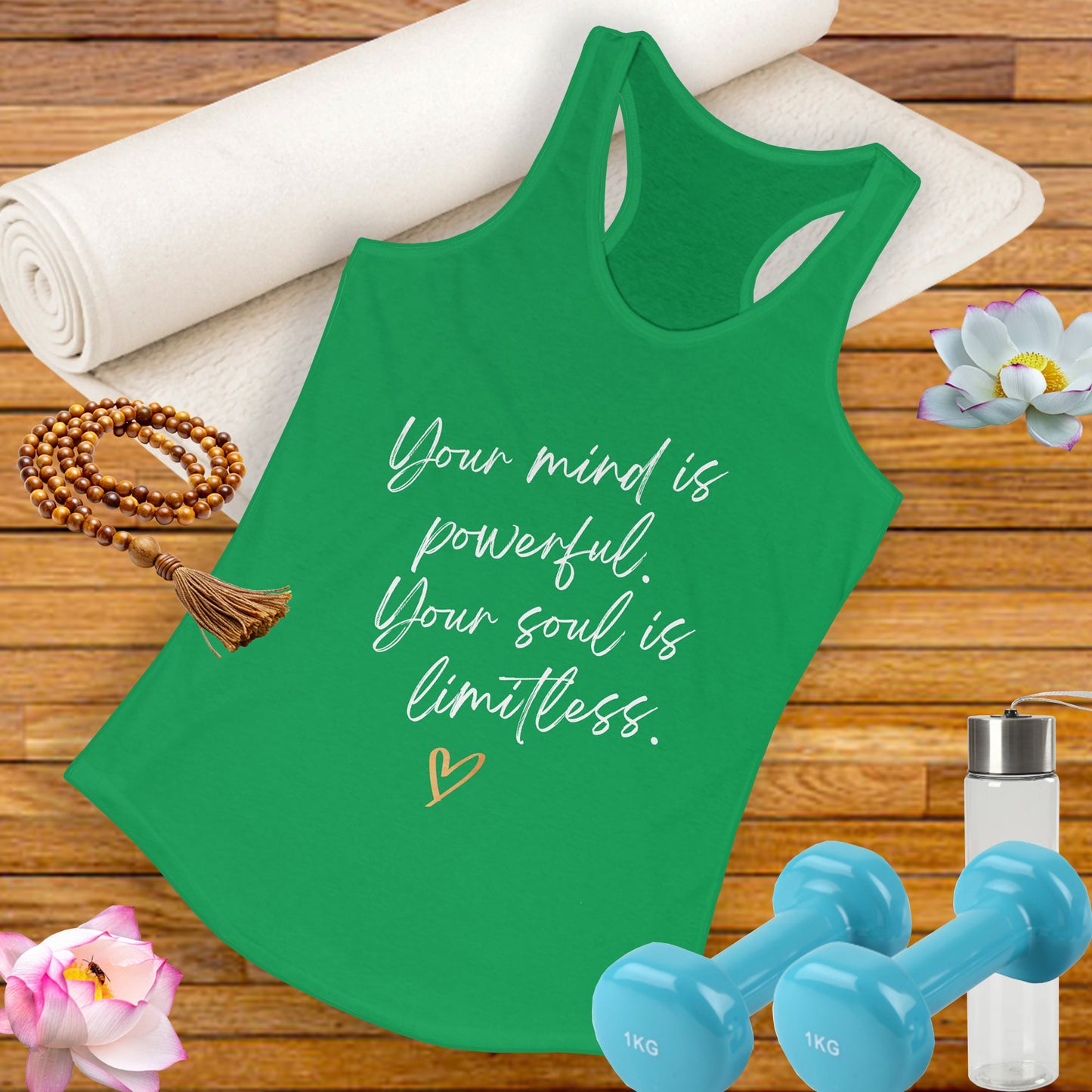 "Your Mind is Powerful, Your Soul is Limitless" - Empowerment Tank Top Wear for the Mindful Woman