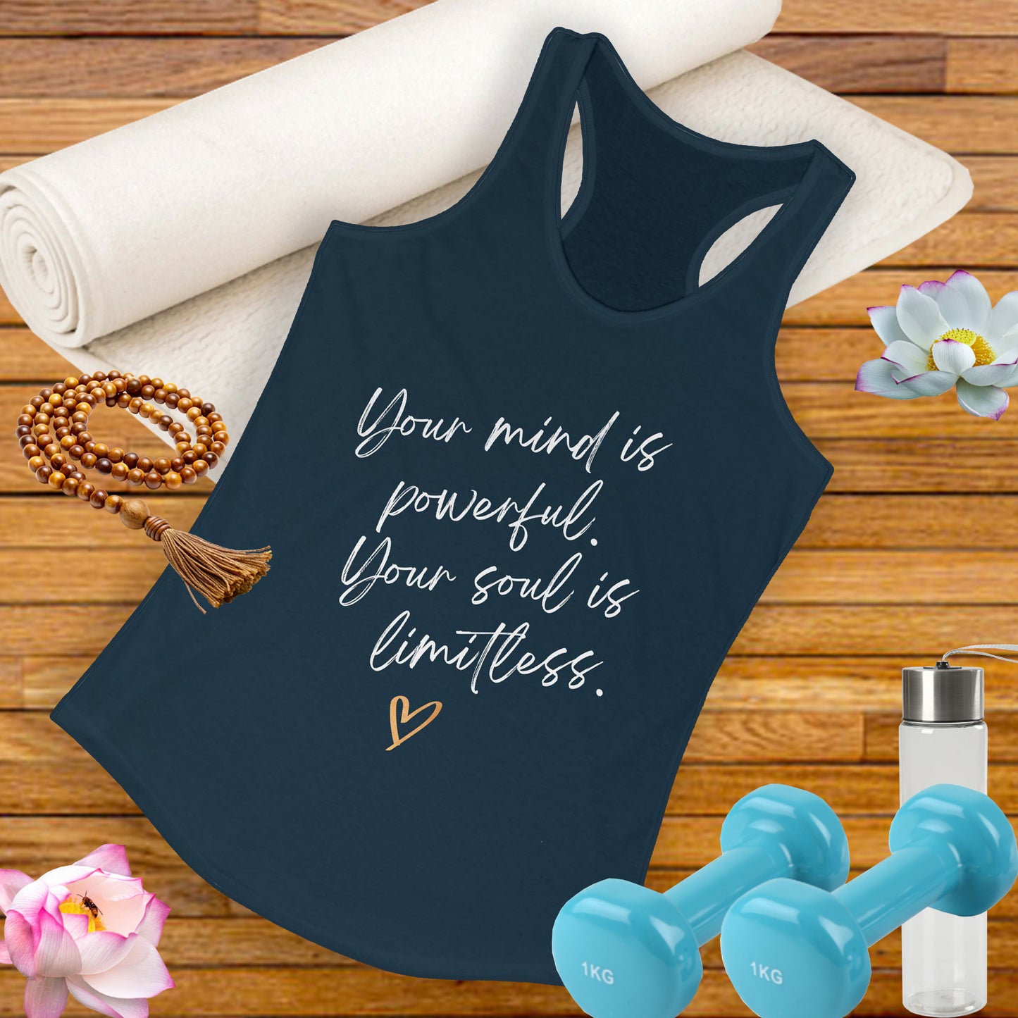 "Your Mind is Powerful, Your Soul is Limitless" - Empowerment Tank Top Wear for the Mindful Woman